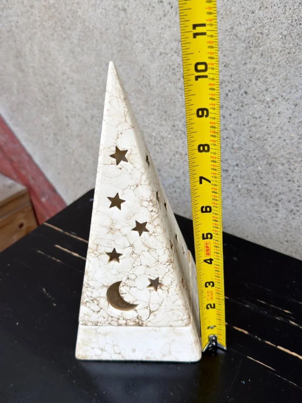 PartyLite Galaxy Pyramid Moon Stars Candle Holder